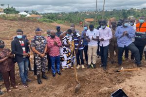 SWORD CUTTING FOR BUILDING POLICE STATION AT AMANSIE CENTRAL DISTRICT