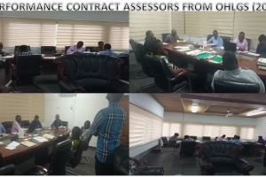 THE OFFICE OF LOCAL GOVERNMENT SERVICE CAME TO ASSESS AMANSIE CENTRAL DISTRICT ASSEMBLY ON THEIR PERFORMANCE CONTRACT AGREEMENT ON 11TH AUGUST, 2022