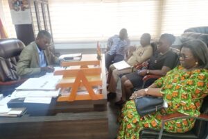 PERFORMANCE ASSESSORS FROM ARCC ENGAGEMENT WITH THE DCE AND HIS STAFF OF AMANSIE CENTRAL DISTRICT ASSEMBLY ON 16TH FEBRUARY, 2023.