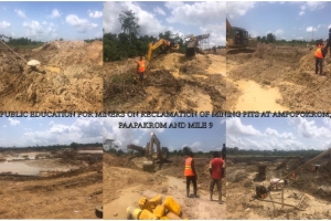 THE DEPARTMENT OF NADMO ORGANISED A RECLAMATION OF LAND EDUCATION FOR MILE 9, PAAPAKROM AND AMPOFOKROM COMMUNITIES IN ACDA ON 31ST MAY, 2023.