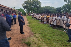 THE HON. DCE AND HIS ENTOURAGE OF AMANSIE CENTRAL DISTRICT VISITED BECE CANDIDATES AT JASHTECH ON 11TH JUNE, 2025.