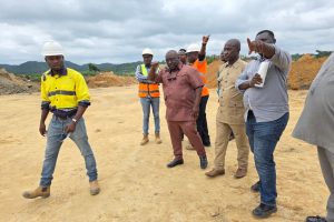 THE HON. DCE AND HIS ENTOURAGE OF AMANSIE CENTRAL DISTRICT ASSEMBLY VISITED GOLDSTONE MINING COMPANY ON THE 21ST OF AUGUST, 2025.