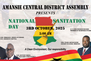 RE-LAUNCH OF SANITATION DAY AT AMANSIE CENTRAL DISTRICT